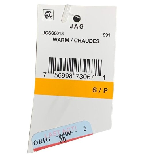 NWT $86 Jag Swim Cross Back Tankini Top Small Swimsuit Athletic Built in Bra - Picture 7 of 11